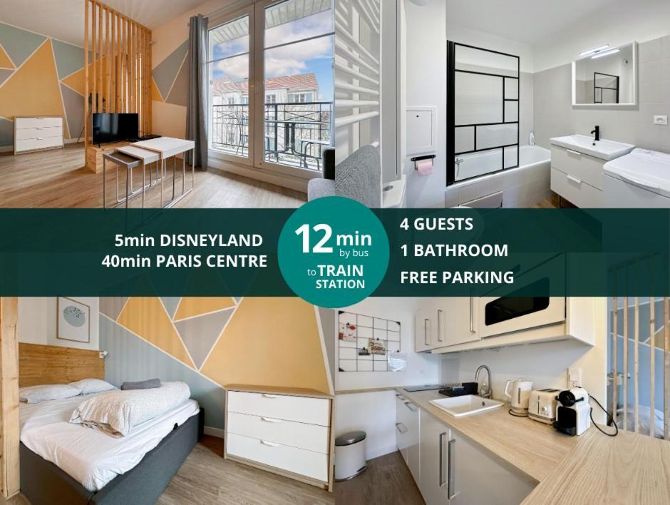 Le Delta Bailly - Appartement Pour 4 Personnes Disneyland Paris Exterior photo